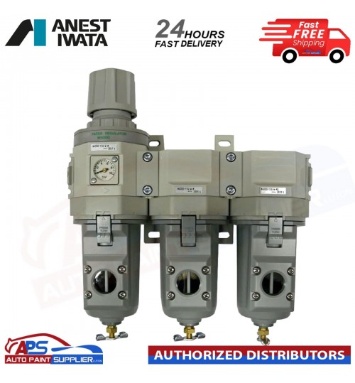 Anest Iwata 3 Stage Filter Regulator - Air Filter Regulators for paint